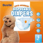 Disposable Female Dog Diapers, 40 Count, S (Waist 16.9”-19.7”), Wetness Indicator, Ultra Protection, Leak Proof, Super Absorbent, Soft