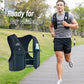 Running Vest for Women Men, USA Original Patent, Adjustable Chest Straps Running Hydration Vest with 500ml Soft Flask, Lightweight Reflective Hydration Backpack for Marathon