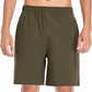 Men's Gym Shorts Sports Quick Dry Workout Running or Casual Training Short with Zipper Pockets