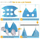 JIURUN Cat Grooming Hammock for Nail Trimming, Dog Grooming Hammock(S),Trimmer, Nail File, Pet Comb Bat Costume Wings for Cats Dogs