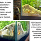 Aquarium & Terrarium Corner Cave – Faux Mangrove Root Hideout for Fish, Shrimp, Geckos, Snakes – Natural-Look Reptile Tank Decor in Textured Root Style (Charcoal, 7.5" x7.5''x4)