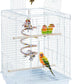 Yaheetech Open Play Top Travel Bird Cage for Conure Sun Parakeet Green Cheek Conure Lovebird Budgie Finch Canary, Small-Size Cage Portable