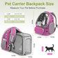 Expandable Cat Backpack,Cat Bubble Backpack Carrier for Carrying Cats, Pets and Small Dogs,Airline-Approved,Designed for Travel, Hiking, Walking,Car （Pink