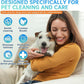 PET Teeth Cleaning Wipes for Dogs & Cats,Gentle Pet Dental Care Wipes with Massaging Micro-Brushing Beads, Remove Bad Breath & Plaque.Dog Toothbrush & Tooth Brushing Kit-Unscented