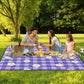 Extra Large Picnic Blanket Waterproof,80"x 80"Foldable Machine Washable Beach Blanket,Outdoor Blanket for 6-8 Adults,Suitable for Indoor Crawling,Park Beach,Camping,Hiking,Family Travel(Purple)