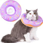 Cat Cone Collar Soft, Cat Recovery Collar for Wound Healing Cute Donut Adjustable Kittens Cones to Stop Licking Comfortable Lightweight Neck Elizabethan Collars for Cats Kittens After Surgery
