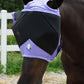 T TEKE Fine Mesh Horse Fly Mask w/No Ears, UV Blocking 3D Eye Visor with Extra Fleece Cushioned Forehead, Protection from Insect Pests