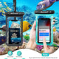 Hiearcool Waterproof Phone Pouch, Waterproof Phone Case for iPhone 17 16 15 14 13 Pro Max, IPX8 Cellphone Dry Bag Beach Cruise Ship Essentials 2Pack-8.3"