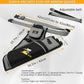 SUNYA Archery Hip Quiver for Arrows. Includes 3 Tubes Arrow Holder, Accessories Pockets and Waist Belt. Fit for Compound and Recurve Bow Practice.