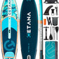 CETANA 11'6×35" Extra Wide Stand Up Paddle Board for Adults & Youth, 400lb Capacity Inflatable Paddle Board, Sup for 2+1 Person with Removable US Fin, 100L Backpack, Floating Paddle, Safety Leash