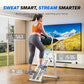 MERACH Stair Stepper for Home Gym Exercise, New Version Stairmaster for Full-Body Workout, Compact Folding Stair Climber with Extended Step Range, Adjustable Handlebar/Pedal