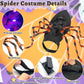 Camlinbo 24 LED Spider Dog Halloween Costume for Small Medium Large Dogs, Furry Spider with LED Lights Puppy Pet Costume Outfits Clothes Funny Halloween Costume Party Cosplay