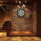 EVA Dartboard Surround Wall Protector, Sisal/Bristle Dartboard and 18g Steel Tip Darts Set Optional