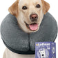 Soft Inflatable Dog Cone Collar Alternative After Surgery - Dog Neck Donut E Collar for Large Medium Small Dogs Cats Post Surgery - Recovery Collar to Stop Licking - Grey, XXL