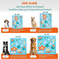 BurgeonNest Washable Pee Pads for Dogs, 1 Pack 72''x72'' Super Absorbent, Leakproof & Non-Slip Reusable Potty Pads for Puppy Playpen, Crate, Whelping Box, Potty Training, Blue