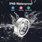 Health Tracker Smart Ring for Men Women-IP68 Waterproof Sleep Tracker with Heart Rate/Blood Pressure/Blood/Physiological Cycle/Oxygen Tracking, Step Counter, iOS & Android Compatible (9#)