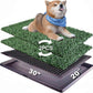 Dog Grass Pad with Tray 30"X20" - Portable Artificial Turf Potty Training Pee Mat for Large or Medium Dogs, Indoor/Outdoor Dog Litter Box for Balcony/Patio, Washable Reusable Fake Grass
