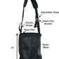 Majestic Ally Horse Feed Bag, Heavy Duty Nylon Mesh Grain Feed Bag, Adjustable Strap with Durable Snap and Elastic Straps, Comfort Neck Pad and Nose Pad- Large (Full, Black)
