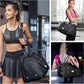 FIORETTO Womens Gym Tote Duffle Bag with Wet Pocket & Shoe Compartment, Sports Duffel Overnight Weekender Hospital Workout Carry on Bag for Girls, Ideal for Travel, Swimming, Dance, Ballet Black