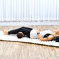 Leewadee Small Yoga Bolster – Shape-Retaining Cervical Neck Roll, Tube Pillow for Comfortable Reading, Kapok Filling, 22 x 6 x 6 inches