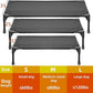 Soft Mesh Elevated Pet Bed for Large Medium Dogs Outdoor Resting Cot with Water-Resistant, Air-Permeable, Cooling and Anti-Skid Portable Dog Bed, Up to 120 lbs, 43.2" L x 31" W x 7.5" H, Black