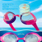 Kids Swim Goggles, Anti-fog and UV Protection with Swim Cap for Age 3-15 Youth Boys Girls Toddler