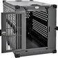 Heavy Duty Fully Collapsible Powder-Coated Aluminum Dog Crate - Large (Gray)