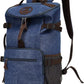 Kalesi Gym Duffle Bag Backpack 4-Way Vintage canvas with Shoes Compartment for travel Sport Hiking laptop (Vintage blue)