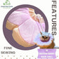 Adjustable Comfy Flower Style Elizabeth Collar for Cats Puppies Soft Recovery Cone Pet Protective Neck Collar (Purple, Small)