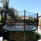 Happy Trampoline Round Trampolines 14 FT, 15 FT, 16 FT - ASTM Approved - Outdoor Gymnastic Trampolines for Adults and Kids with Net Enclosure
