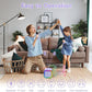 Mini Karaoke Machine for Kids, Birthday Easter Gifts Toys for Girls Boys Ages 3-12+, Portable Bluetooth Speaker with Upgraded 2 Wireless Microphones, Toddler Toys for Singing Home Party Family, Purple