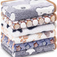 6 Pcs Guinea Pig Bedding Cage Liners Small Animal Flannel Blankets Sleep Mat Absorbent Reusable Pet Pee Bedding Pad Cover for Hamster Ferret Chinchilla Rabbit Hedgehog (16 x 24 Inch, Multi)