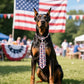 PET SHOW 10 Pack 4th of July Big Dog Ties Neckties for Large Breed Dogs XL Adjustable Holiday Grooming Accessories Patriotic Neck Ties Bowties Girl Boy Pets Memorial Day Holiday Party Costumes