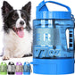 Portable Dog Travel Water Bottle, 77oz Large Dog Water Bowl Dispenser Portable, Leakproof Pet Drinking Bottle Dispenser for Hiking Camping Walking Travelling Beach Car Trips, BPA Free,Blue