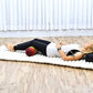 Leewadee Small Yoga Bolster – Shape-Retaining Cervical Neck Roll, Tube Pillow for Comfortable Reading, Kapok Filling, 22 x 6 x 6 inches