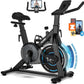 Exercise Bike, CHAOKE Quiet Magnetic Resistance 300LB Capacity Stationary Bike for Home with App Compatible, Indoor Bike with Comfortable Seat and Digital Display