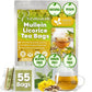 FreshDrinkUS, Premium 55 Mullein Licorice Tea Bags, 100% Natural, Blend of Mullein Leaves, and Licorice Root. Made with Natural Material Tea Bags. No Sugar, Vegan.