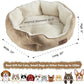 Asvin Small Dog Bed for Small Dogs, Cat Beds for Indoor Cats, Pet Bed for Puppy and Kitty, Extra Soft & Machine Washable with Anti-Slip & Water-Resistant Oxford Bottom, Light Brown, 20 inches