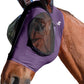 Horse Fly Mask with Ears, UV Protection for Horses, Elasticity with Big Mesh Eye Covers, Snug Fitting Comfortable Breathable Lightweight for Horses Deep Purple Full Size