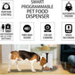Lentek Smart Pet Feeder - Auto Dry Feeding Dispenser for Cat & Dogs with 720p HD Camera & Timer, Alimentador, Programmable, WiFi, Smartphone Control, Automated Portion Controlled, 10 Oz Capacity