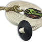 Southwestern Equine Lunge Line for Horses Cotton Horse Lunge Line with Bolt Snap & Rubber Stop (White, 24')
