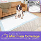 PETSWORLD Mega-Sized Dog Pee Pads (40" x 99") – 4XL Gigantic Pet Piddle Pads for Puppy Training, Incontinence – with Adhesive Sticky Tape – Leak Proof, 5-Layer Protection (320 Count)