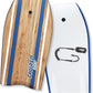 THURSO SURF Quill 42'' Bodyboard Lightweight Durable EPS Core IXPE Deck HDPE Slick Bottom FRP Stringer Crescent Tail Dual Channel Plastic Mesh with Double Stainless Steel Swivel Coiled Wrist Leash