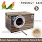 kathson Parrots Nesting Box Parakeet Nest House for Cage Budgie Breeding Hut with Coconut Fiber Bedding Wooden Bird Mating Box for Lovebirds and Small Parrot Birds