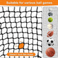 Nylon Golf Net 10-50ft - Practice Hitting Net With Rope and Carabiners, Durable Weatherproof Barrier for Baseball, Hockey, Soccer