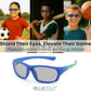 BLUE CUT Sports Protection Goggles, Photochromic Lenses Safety Glasses for Basketball, Pickleball and Outdoor Sports