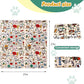 Cat Wrap for Cutting Nails and Grooming(27" x27"), Cat Restraint Wrap for Nail Clipping,Self-Adhesive Fabric Cat Swaddle Burrito Wrap for Nail Trimming (Graffiti Style)