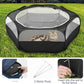 Pawaboo Small Animals Playpen, Waterproof Small Pet Cage Tent with Zippered Cover, Portable Outdoor Yard Fence with 3 Metal Rod for Kitten/Puppy/Guinea Pig/Rabbits/Hamster/Chinchillas, Black