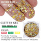 Body Glitter Face Glitter, Hair Glitter for Kids, 12 Shapes Fine Chunky Glitter Gel for Women Girls Makeup Sparkles Party Mermaid Sequins Rave Accessories Singer Concerts Festival (Gold Scheme)