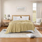 Threadmill King Size Blanket | 4 Layer 100% Cotton Gauze | Lightweight, Breathable, and Cozy Summer |Muslin Blanket for Couch, Bed| Beige
